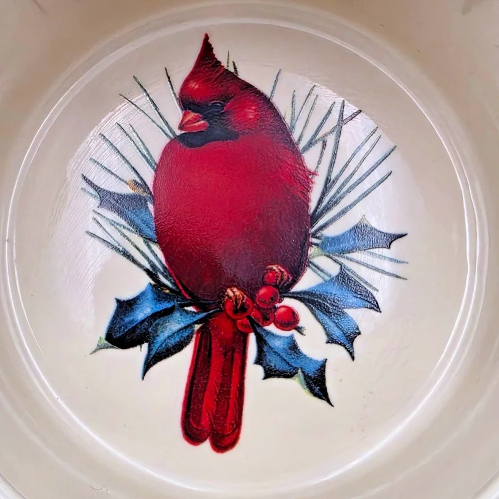 Lenox Winter Greetings Cardinal Dip Bowl 4.5